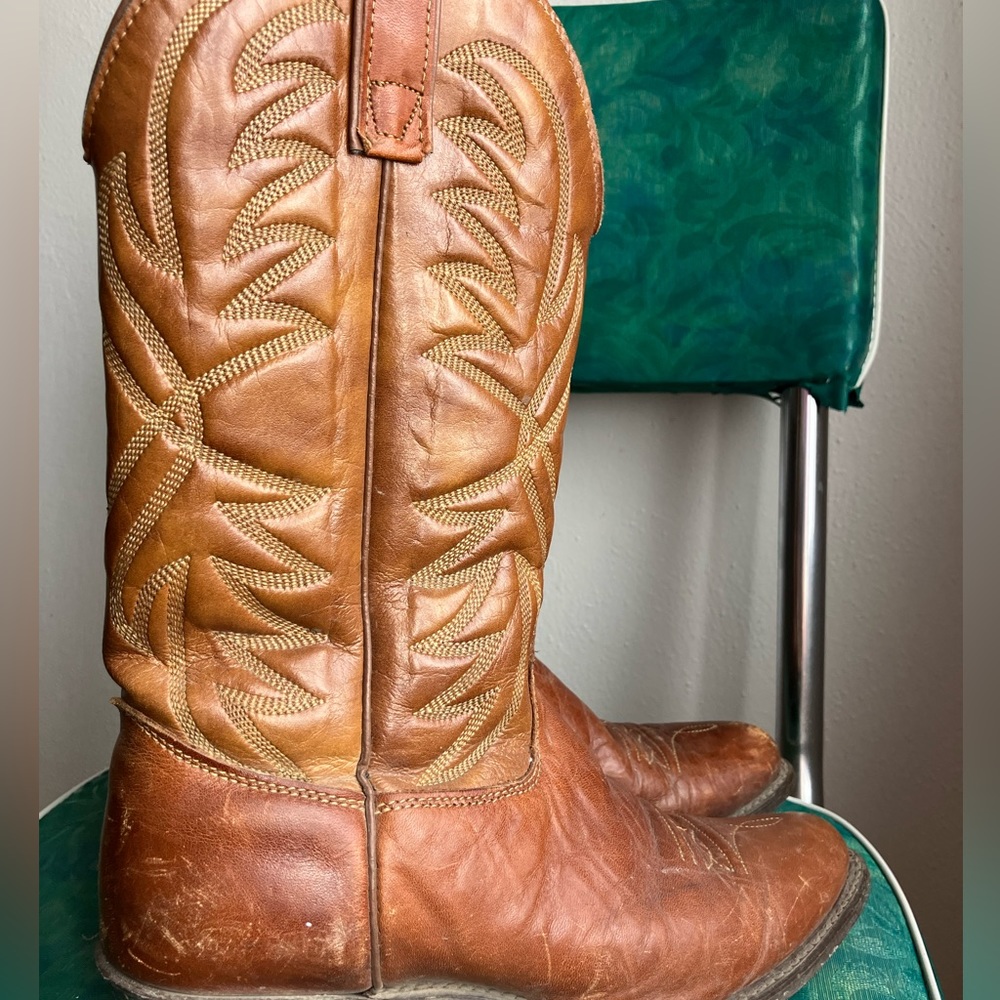 Mens Texas Leather Boots.